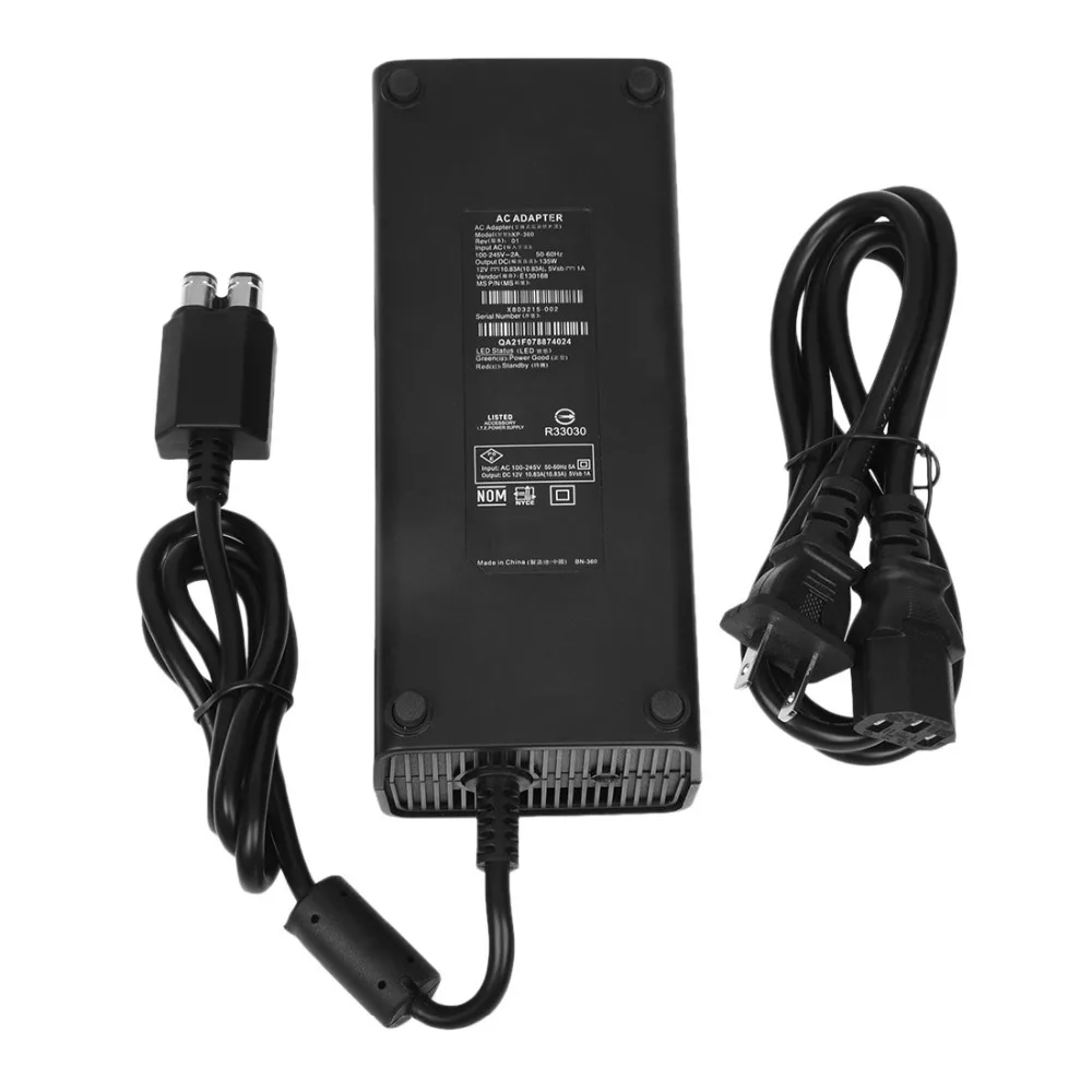 Блок питания для Microsoft XBox 360 Slim 135 Вт адаптер переменного тока зарядное устройство