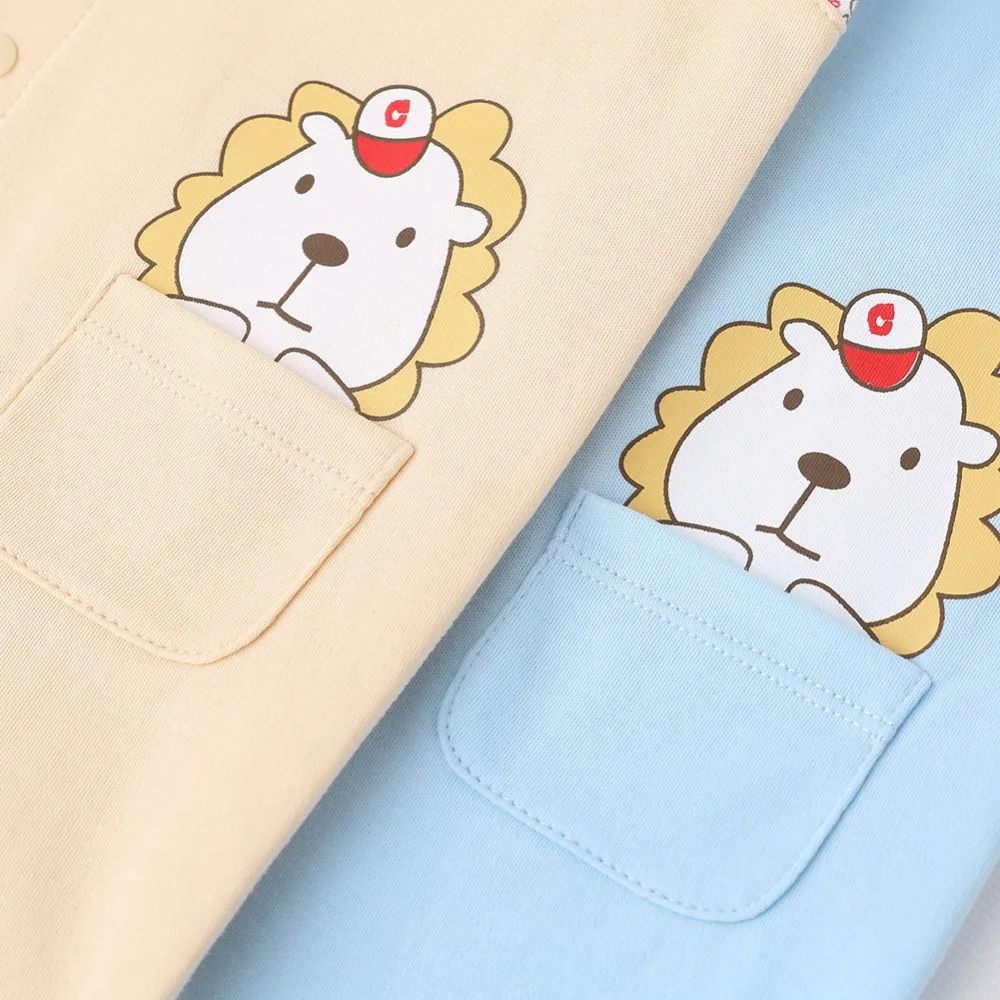 COBROO Newborn Baby Boy Clothes Rompers Cotton Cute Lion King Pattern Long Sleeve Jumpsuit 0-24 Month NY150103 |