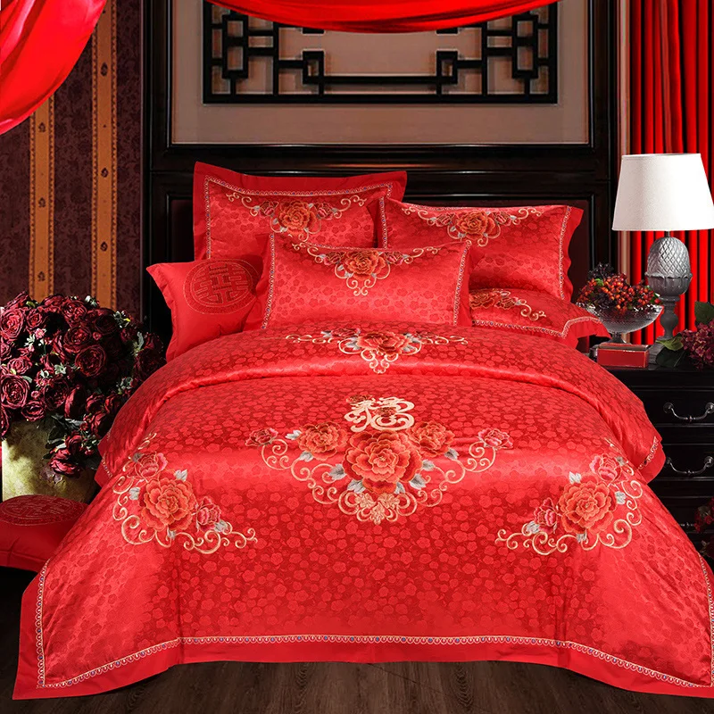 2018 роскошный комплект постельных принадлежностей король хлопка Романтическая