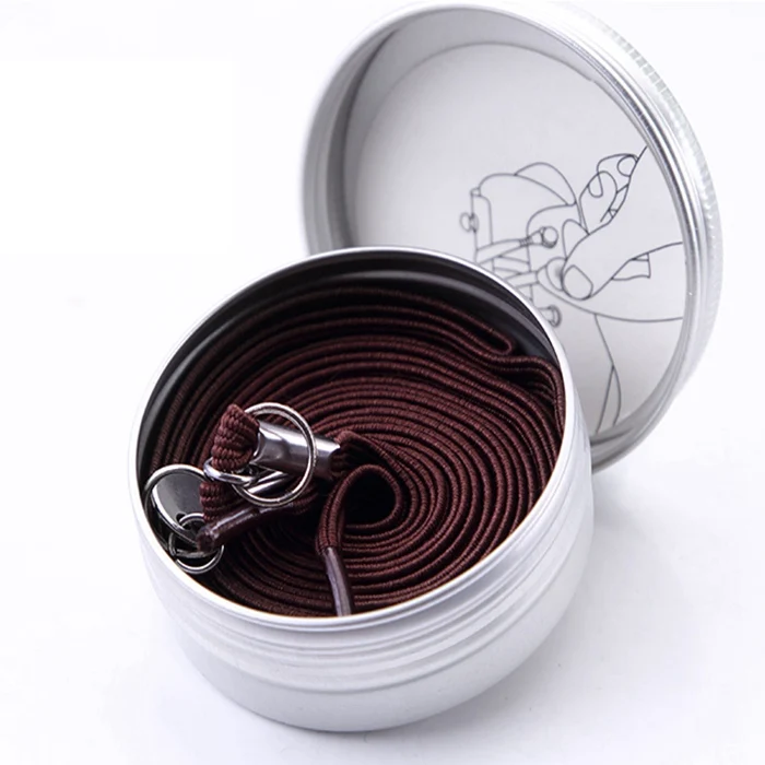 Coffee 1 пара Новые эластичные шнурки плоские шнурки обуви без галстука с металлической пряжкой унисекс удобные шнурки быстрозащитные Кроссовки Ленивые шнурки - Цвет: Coffee