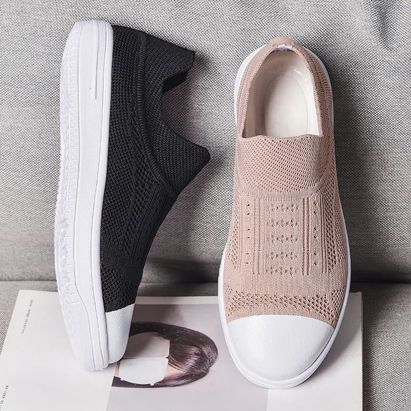

2020 Sneakers Shoes Ladies Walking Shoes Women Outdoor Slip On Breathable Socks Sneakers Woman Feminino Casual Shoes