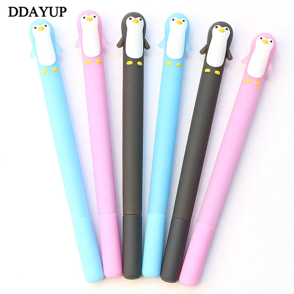 0 5 мм Пингвин из силикона гелевая ручка роллер для письма Ручка канцелярия