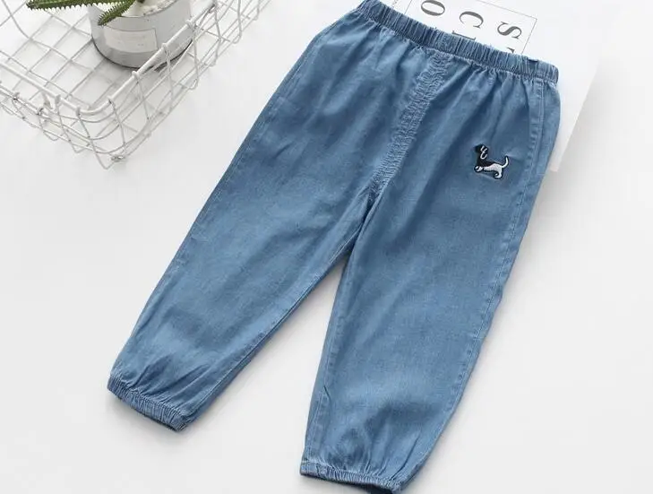 Весна-Осень 2019 детская одежда повседневные джинсовые брюки джинсы стрейч с