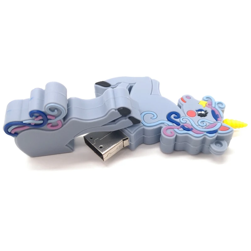 USB флеш накопитель с мультяшным единорогом карта памяти милые подарки память USB2.0