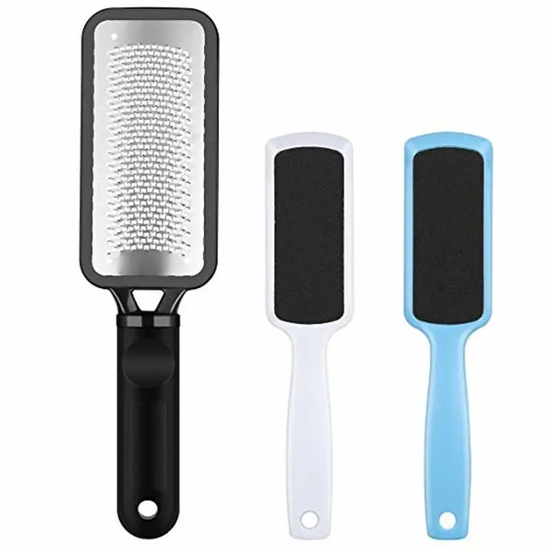 

3 шт., двусторонняя пилка для ног, нержавеющая сталь