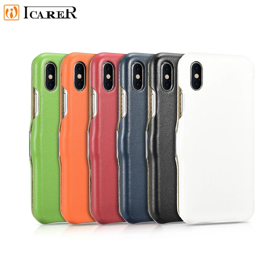 

ICARER роскошный флип-чехол для iPhone Xs, защитный чехол из натуральной кожи для iPhone X