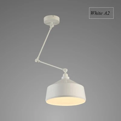 White A2 Скандинавские DIY подвесные светильники, складные железные лампы, подвесной светильник для спальни, кабинета, бара, ресторана, креативные регулируемые светильники - Цвет корпуса: White A2