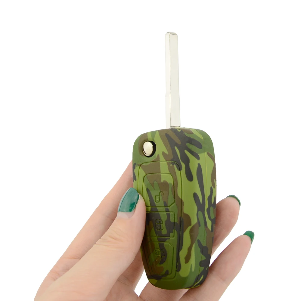 Новый силиконовый чехол для ключей от машины с 3 кнопками Ford Mondeo Focus Fiesta Kuga C Max S MK3