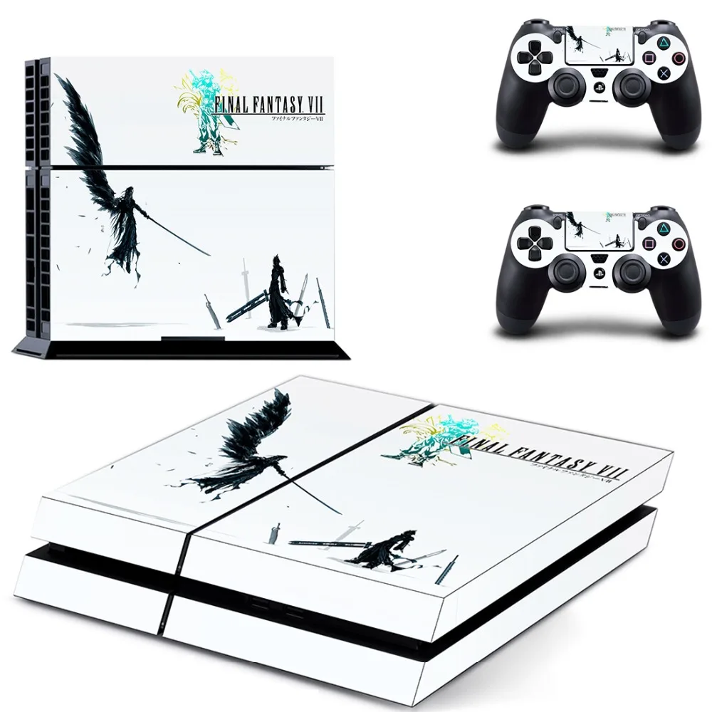 Игра «Final Fantasy» наклейка для PS4 виниловая наклейка, стикер для Playstation 4 консоли и 2 контроллеры PS4 Стикеры