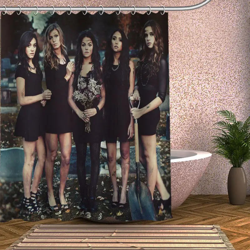 Занавеска для душа Pretty Little Liars Экологически чистая Современная занавеска ванной
