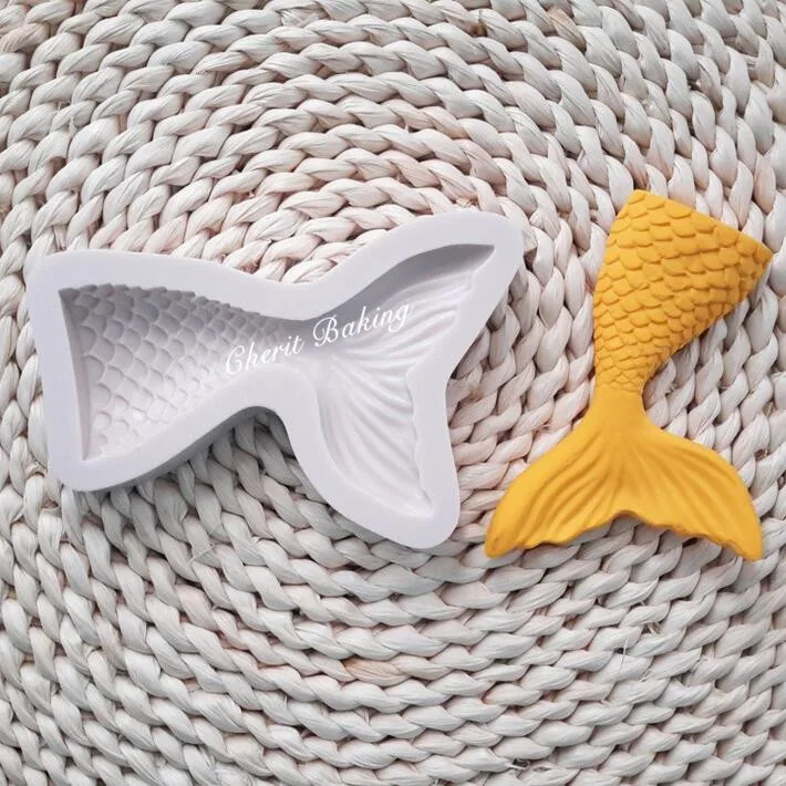 Новинка два размера форма хвоста русалки силиконовая для выпечки декорирование