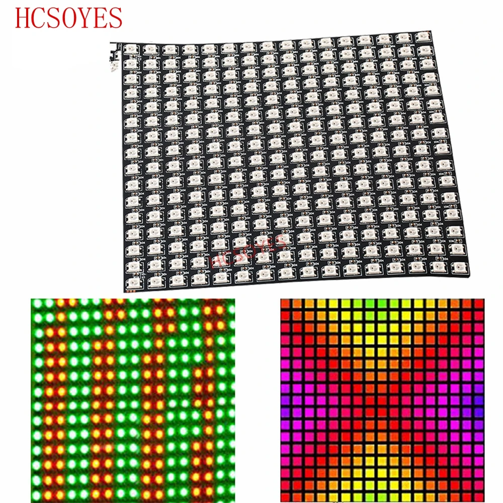5 в постоянного тока 8x 8/16x1 6/32x8 WS2812B светодиодный пиксель 2811 ic индивидуально