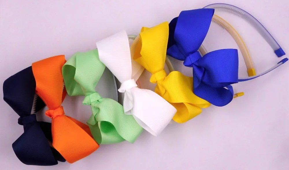 Твердых корсажная лента повязка Лук Пластик оголовье с зубами случайный Цвета 15