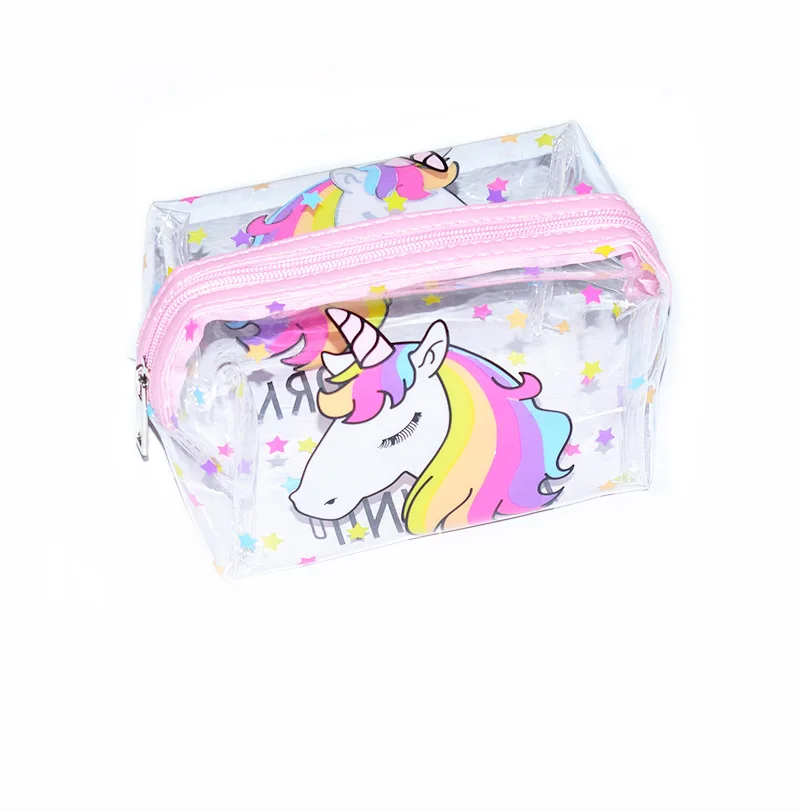 Unicorn01 Косметичка сумка-Органайзер для хранения чехол для путешествий макияж ПВХ сумка милый динозавр косметичка чехол s для женщин девушек - Цвет: Unicorn01
