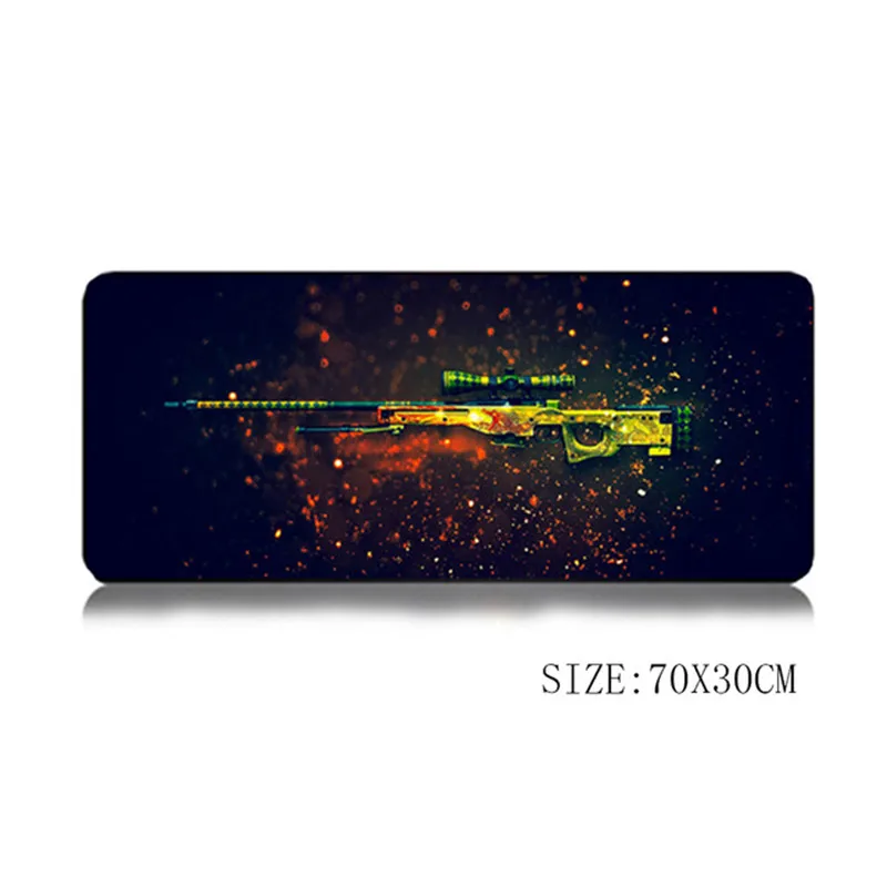 2 Коврик для мыши 70*30 см XL CS GO, лучший подарок другу, Настольный коврик с клавиатурой, игровой коврик для геймера AK47 M4A1 для Rainbow Six - Цвет: 2