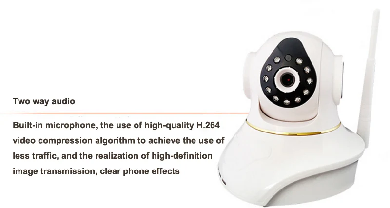 Беспроводной безопасности сети панорамирования/наклона WI FI IP Камера 720 P HD для