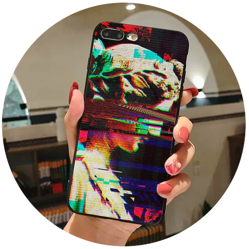 Чехол для iPhone XS XR Max X 6 S 7 8 plus черный мягкий Уретановый Термопластик (tpu) задняя