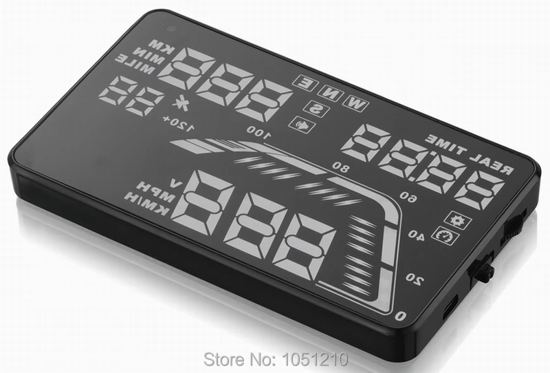Ouchuangbo Q7 5 дюймов HD GPS Hud Автомобильный цифровой дисплей|projector speedometer|gps car hudcar speedometer