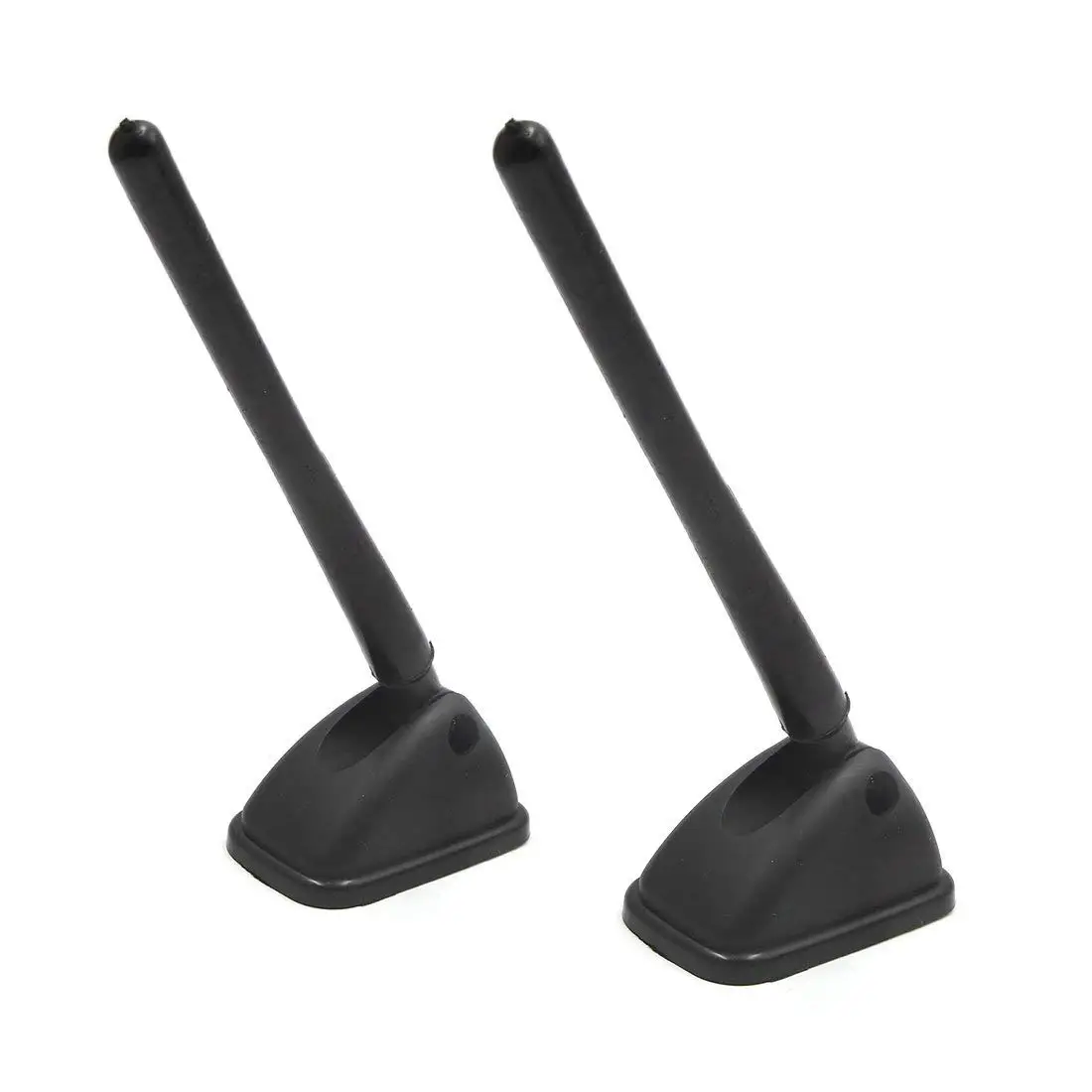 

X Autohaux Car Roof Antenna Decoration 2pcs Black Self-adhesive Base AM/FM External Decorative Antenna Aerial for Car Auto