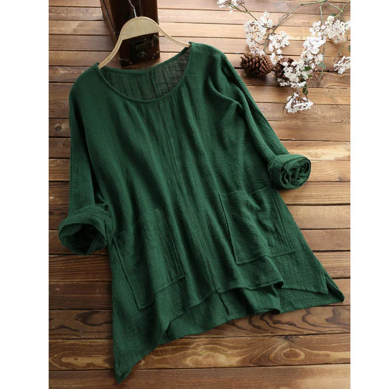 Зеленый Летние женские рубашки размера плюс, обхват груди 145 см, 5XL, 6XL, 7XL, 8XL, 9XL, женские рубашки с круглым вырезом, черный, зеленый, красный цвета - Цвет: Зеленый