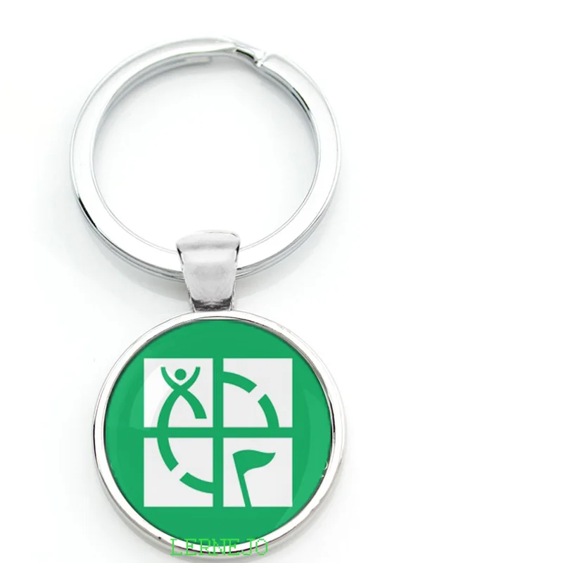16 Наружная игра Geocaching символ брелок для ключей Бесплатные Geocaching действия держать спокойствие и любовь кулон дорожная бирка - Цвет: 16