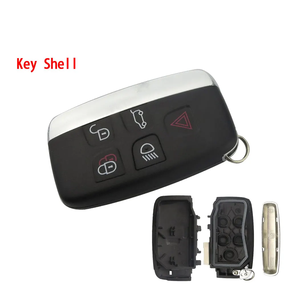 key shell OkeyTech 5 кнопочный дистанционный ключ 315 МГц 433 МГц Ключ дистанционного управления для Land Rover Range Rover LandRover Sport Evogue LR4 роскошный 2010 - Количество кнопок: key shell