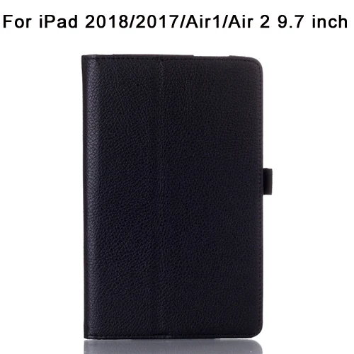 2018 17 Air12 Black Стенд кожаный чехол для iPad Air 1 4 3 2/iPad Air 1 2 3 /i Pad 9,7/Pro 10,5 раза смарт кожаный чехол из ПУ кожи для iPad1 A1337 A1395 чехол - Цвет: 2018 17 Air12 Black