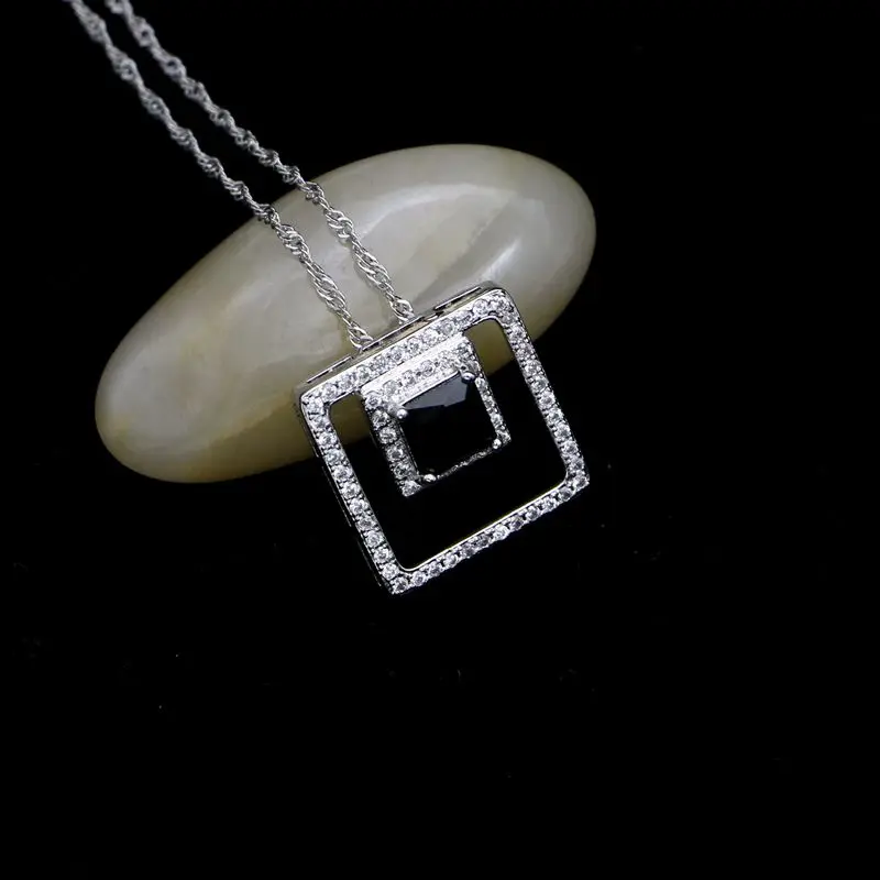 Комплект вечерние колье и серёг из серебра 925 пробы|Ювелирные наборы| |