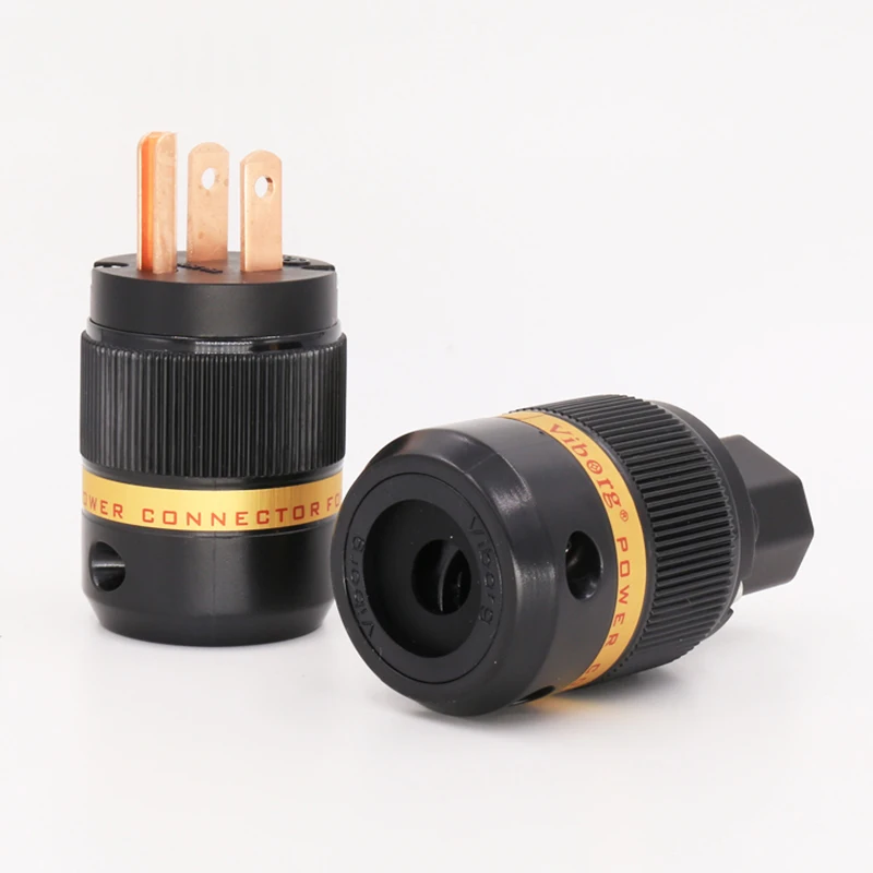 Viborg VM501 + VF501 Чистая медь AC US вилка Redcopper разъем питания IEC 1 пара | Электроника