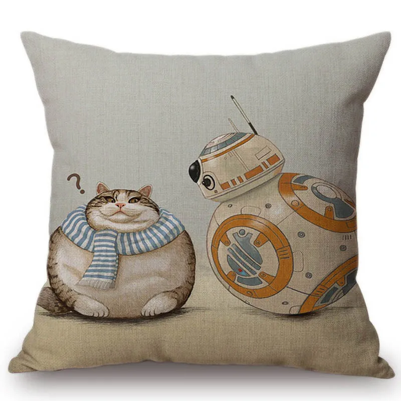 Новинка крутой смешной чехол Humor Cat Sphero BB Домашняя версия из хлопка и льна