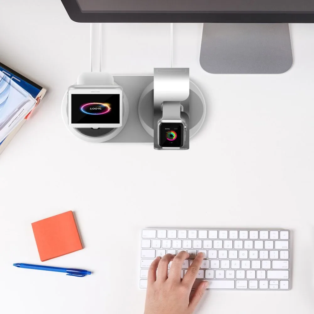 Подставка для зарядной станции airpods и подставка мобильного телефона iphone зарядное