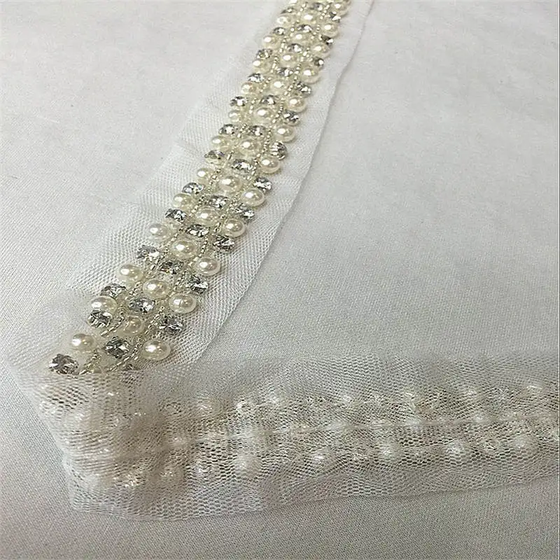 DoreenBeads свадебное платье на сумку юбку с имитацией жемчуга кружевной лентой и
