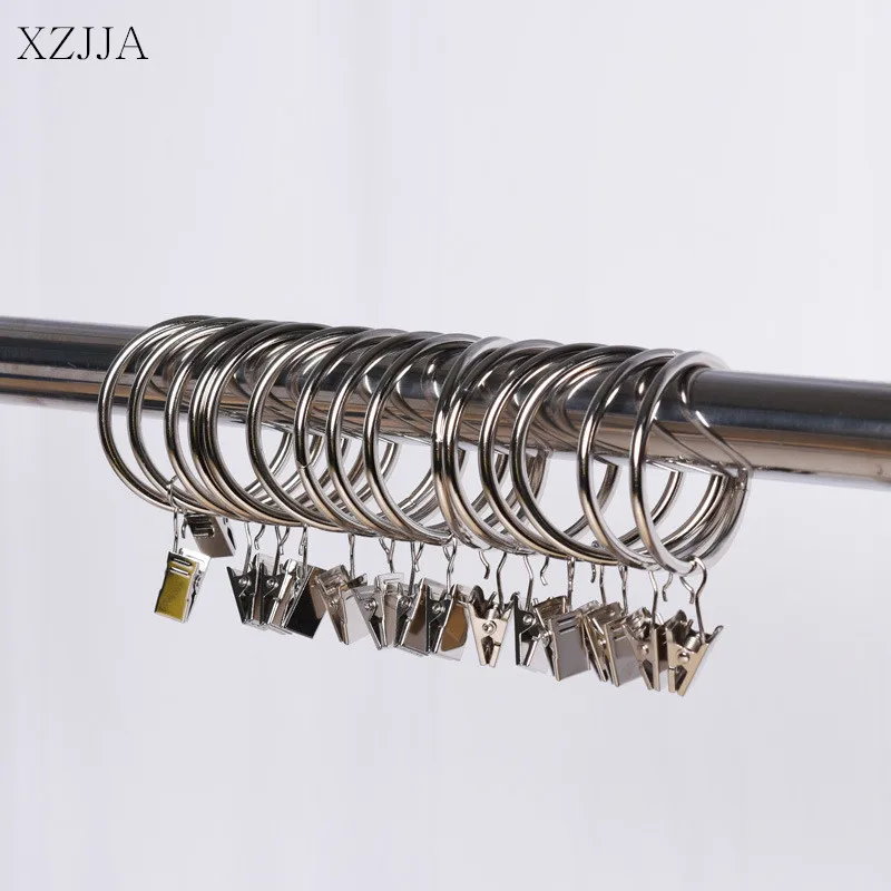 

Дорожки и зажимы для штор XZJJA, 5 комплектов, кольца для штор для душа, зажим для подвешивания, крючки для драпировки, декоративные аксессуары