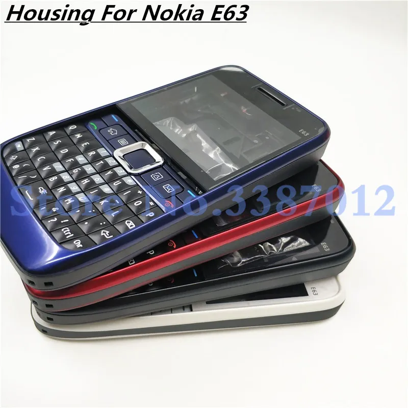 Новый Полный Мобильный телефон Корпус чехол + английский клавиатура для Nokia E63 с