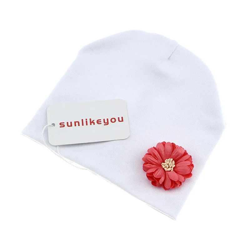 Sunlikeyou/ новая весенняя унисекс для новорожденных мальчиков и девочек, детская шапка, мягкая хлопковая шапка для малышей с цветочным рисунком, шапки, шапка для детей 0-6 месяцев