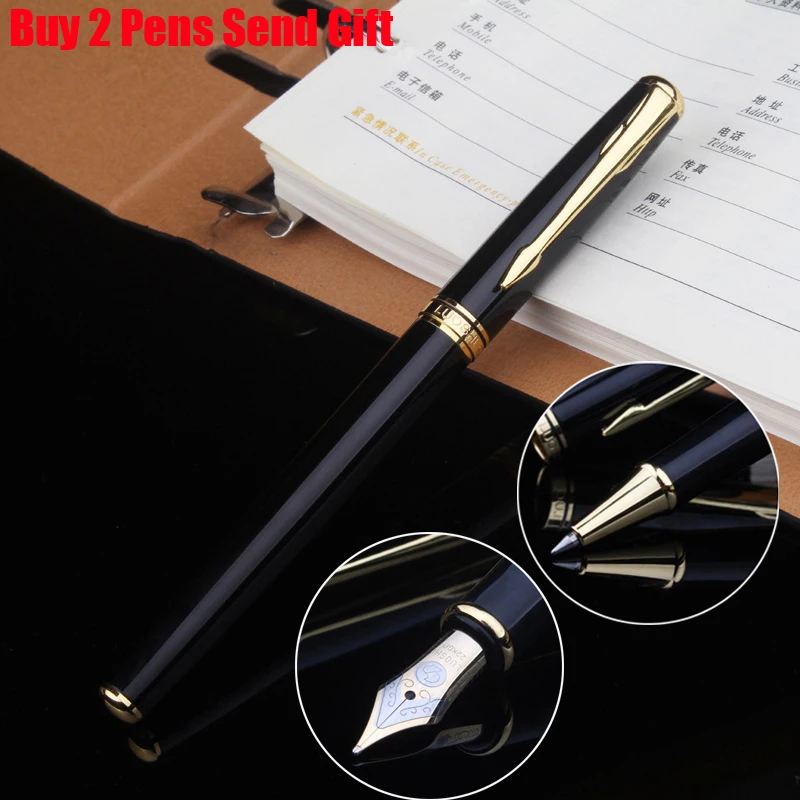 

Classic Design Luoshi Brand Metal Fountain Pen Office Executive Luxury Gift Business Ink Pen Buy 2 Pens Send Gift