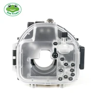 seafrogs 40m 130ft underwater waterproof housing case for olympus e m5 mark ii support 12 50mm lens with tray and fisheye