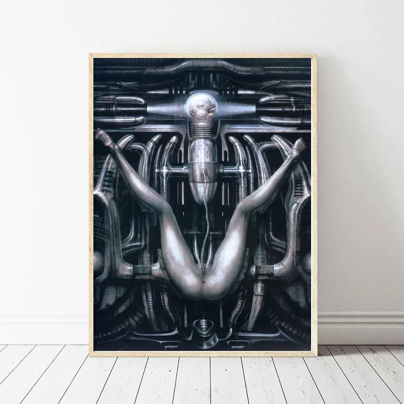 Hr Giger Li II постер художественный шелковый домашний декор 12x18 24x36inch | Дом и сад