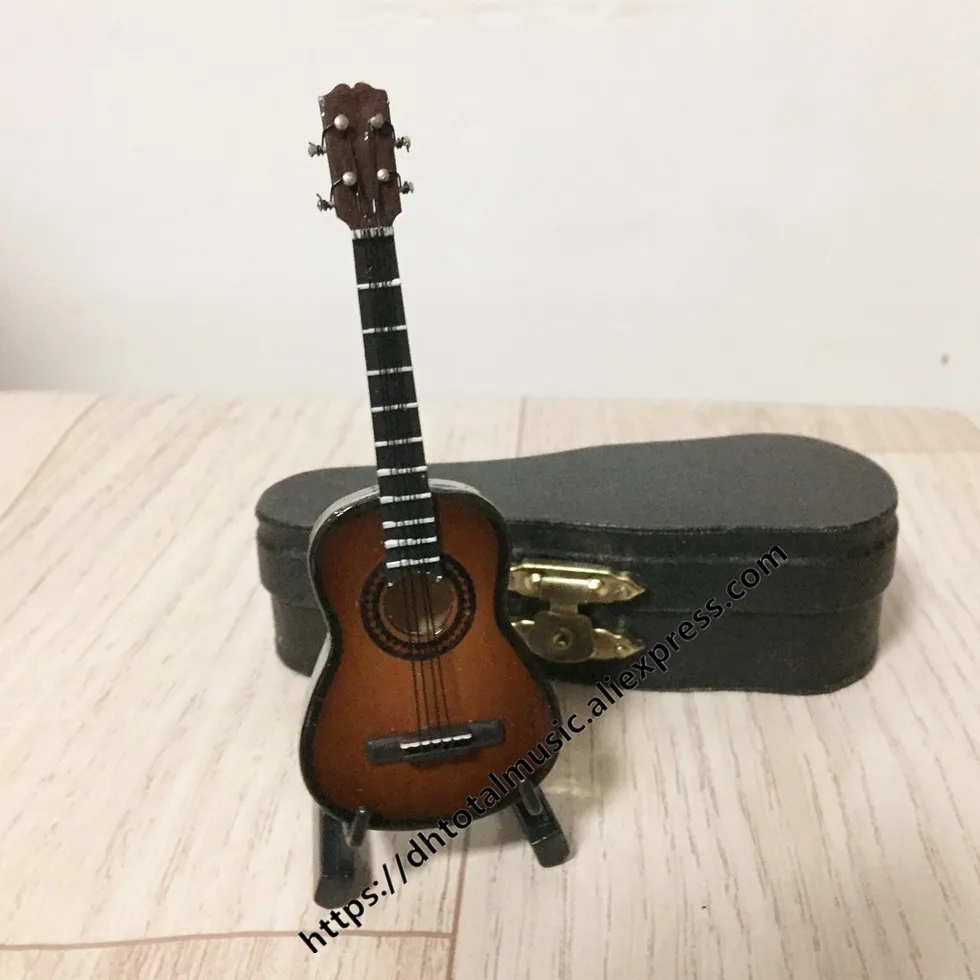 Ukulele O-10cm Мини гитара Миниатюрная модель Электрогитара B модель миниатюрная деревянная мини музыкальный инструмент коллекция моделей - Цвет: Ukulele O-10cm
