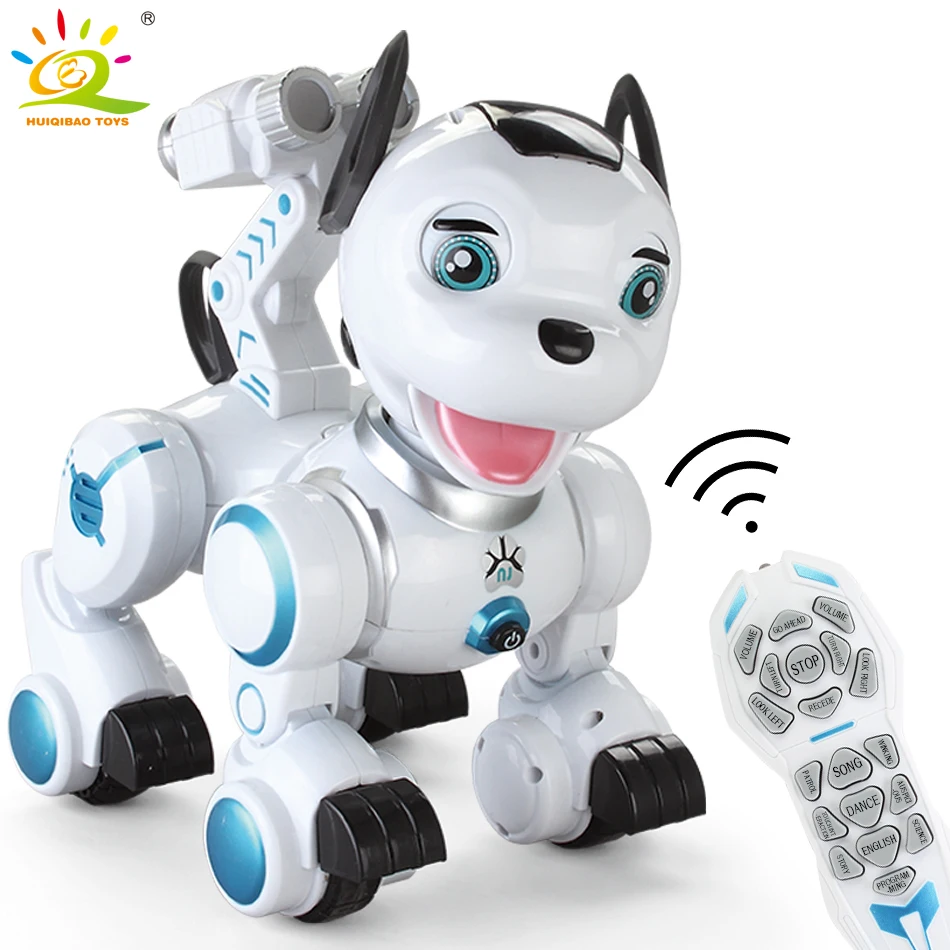 HUIQIBAO игрушки RC умная собака поет танец прогулки дистанционное управление