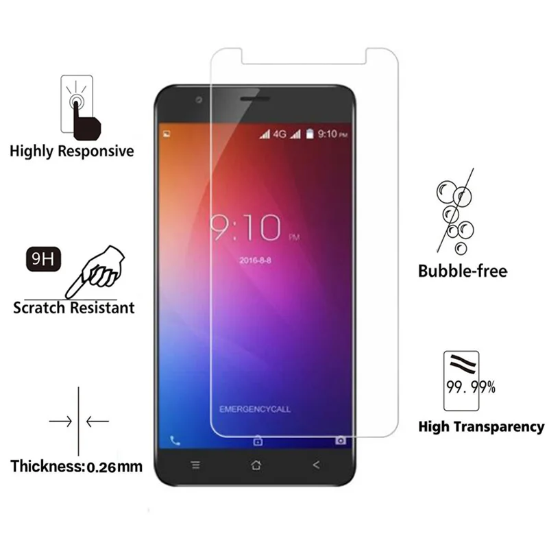 9H 2.5D 0 26 мм Закаленное стекло протектор для Blackview E7 E7s LED экран закаленное защитное