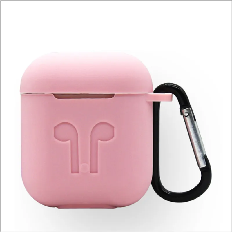 Силиконовые Беспроводной Bluetooth наушники чехол для Apple AirPods Ударостойкой Защитная