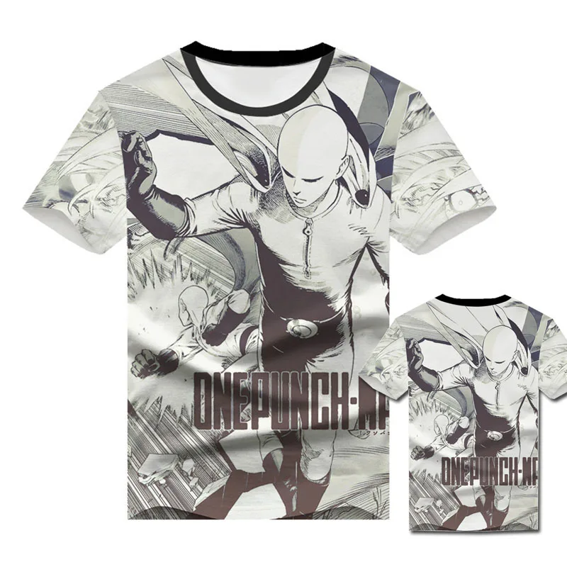 Cosroad Аниме One Punch Man Saitama Genos косплей футболка для мужчин и женщин с коротким рукавом