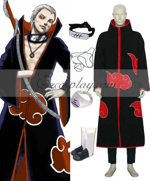 Naruto Akatsuki Hidan люксовый костюм для косплея Set E001|cosplay costume|naruto akatsukicostume cosplay |