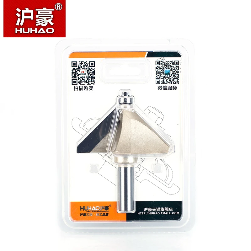HUHAO Фрезерные фрезы 1/4 &quot1/2&quot хвостовик для дерева конского носа 45 градусов