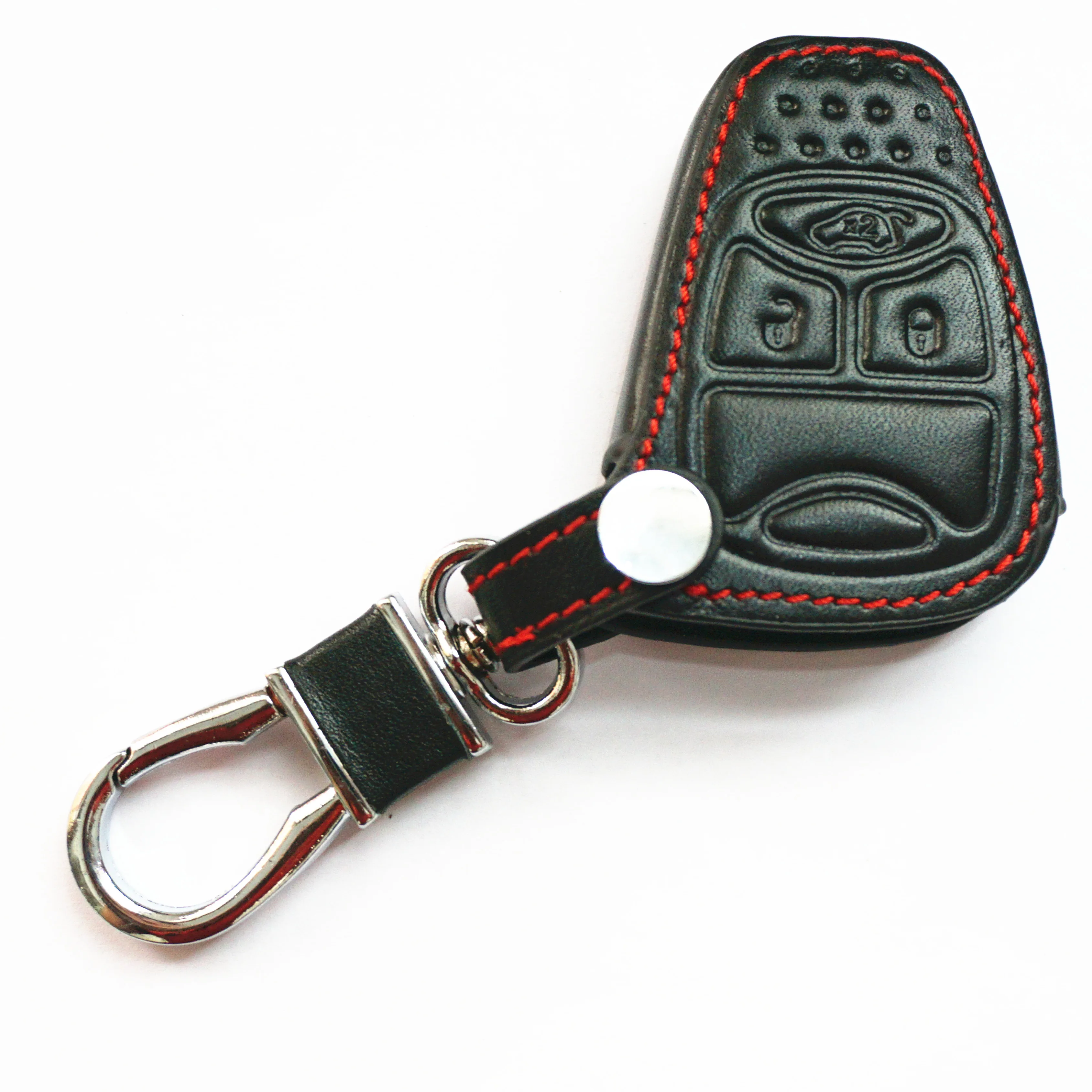 

WFMJ черный брелок для ключей из натуральной кожи с дистанционным управлением, умный брелок для ключей, чехол для Jeep Commander Grand Cherokee Liberty