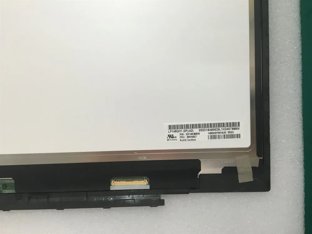 ЖК дисплей Дисплей Сенсорный экран планшета Ассамблеи LP140QH1 SPA2 для lenovo Thinkpad X1 Carbon