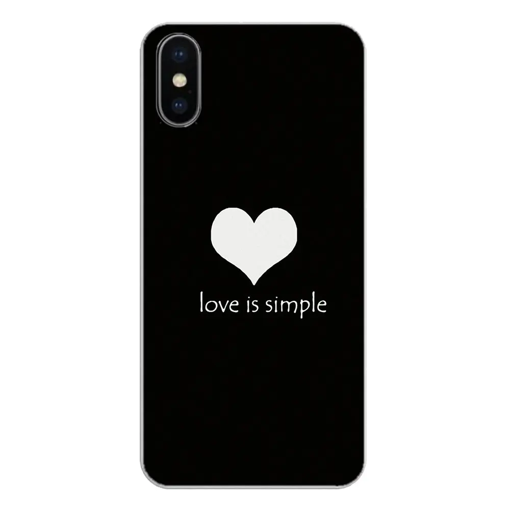 Черно-белый сердечный рисунок Love kpop для Huawei G7 G8 P7 P8 P9 Lite Honor 4C 5X 5C 6X Mate 7 8 9 Y3 Y5 Y6 II 2 Pro