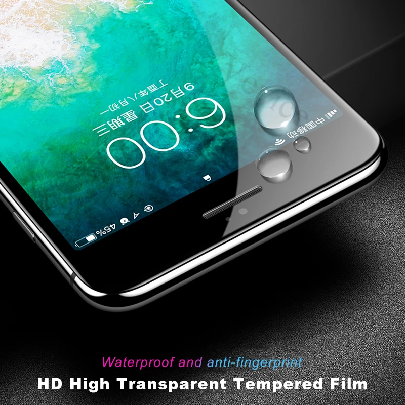 5D полное покрытие закаленное стекло для iPhone XS Max 7 8 Plus X XR 6 6s Защита экрана Стекло S