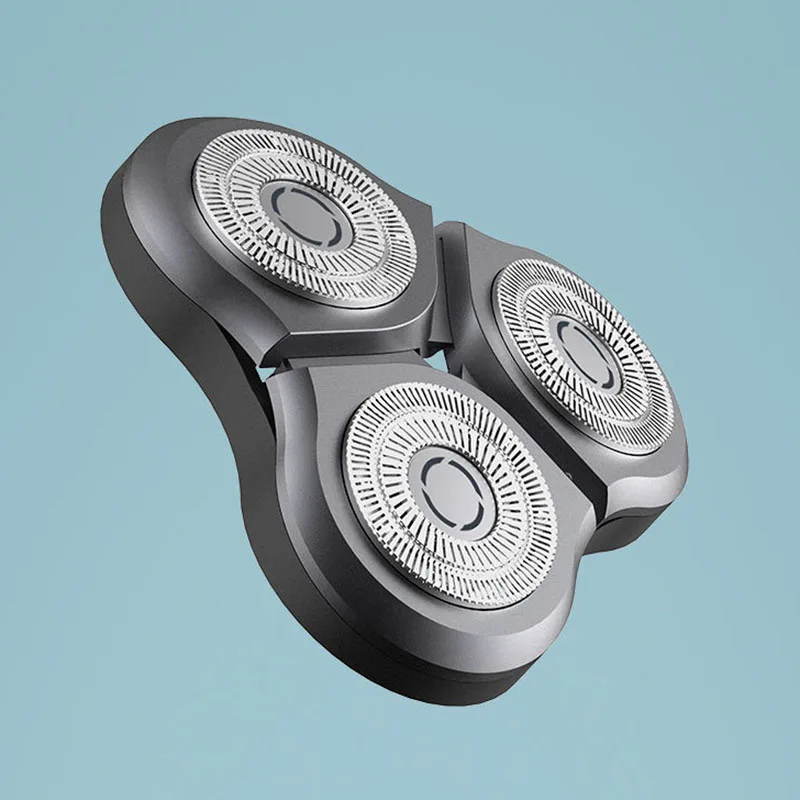only Shaver Xiaomi Mijia, электрическая бритва, вращение на 360 градусов, бритва с 3 головками, 3D поплавок, бритва с usb-зарядкой, водонепроницаемая, удобная, чистая, бритва, борода - Цвет: only Shaver
